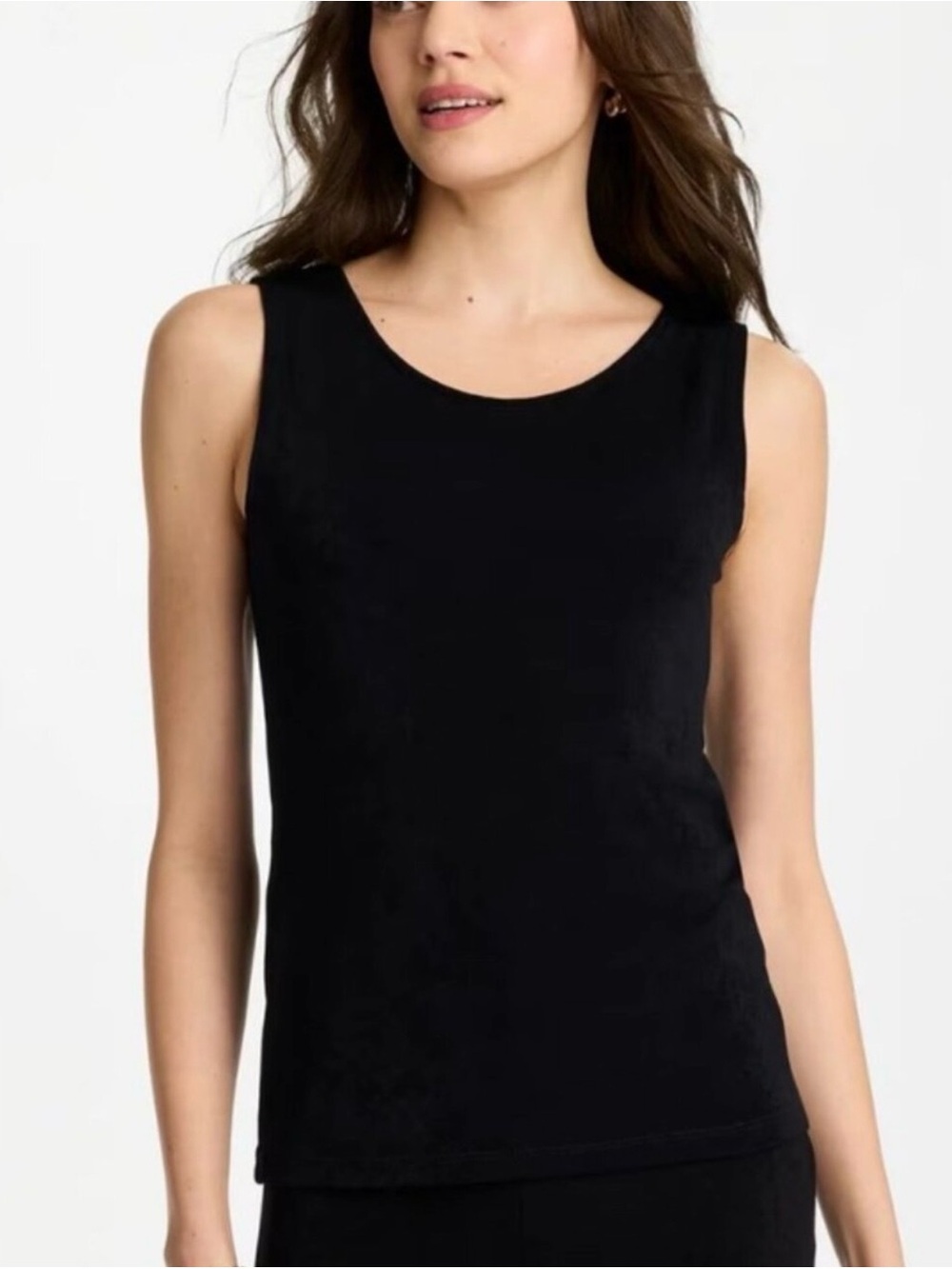 Classic Black Scoop Neck Tank Top